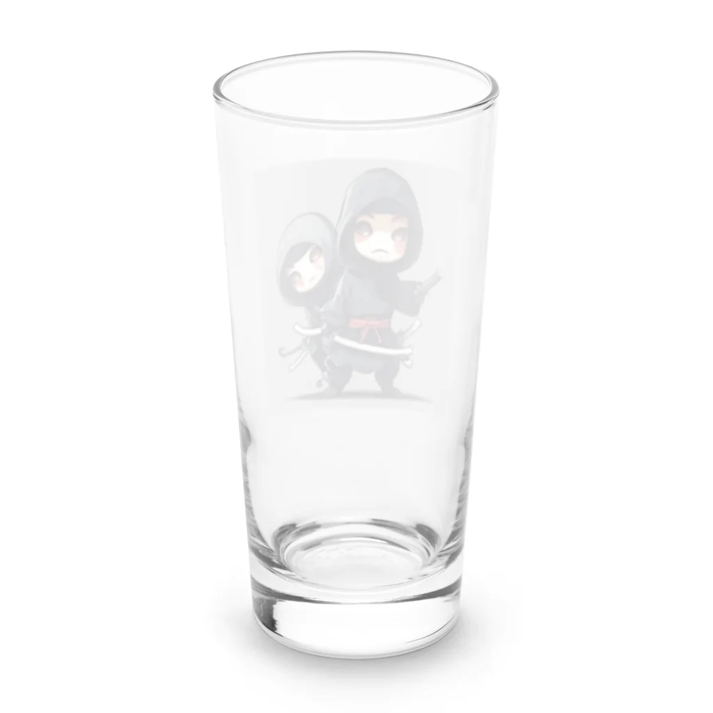 ニンニン忍者パンの愛くるしい忍者グッズ Long Sized Water Glass :back