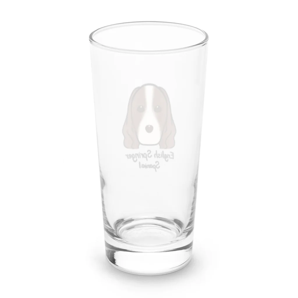 🌾おこめ🌾のワンポイントわんこ(イングリッシュスプリンガースパニエル) Long Sized Water Glass :back