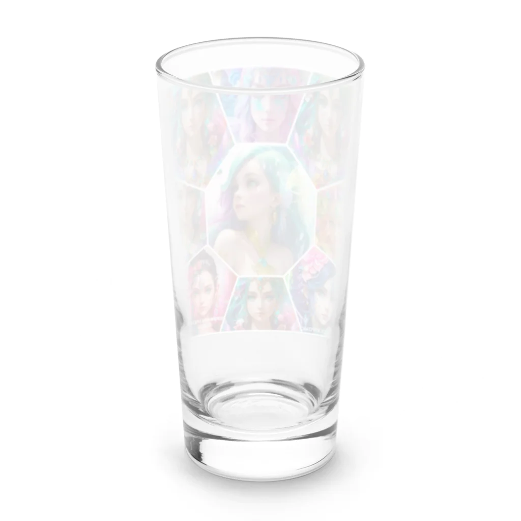 💖宇宙整体♪🌈♪こころからだチャンネル♪💖の mermaid paradise  Long Sized Water Glass :back