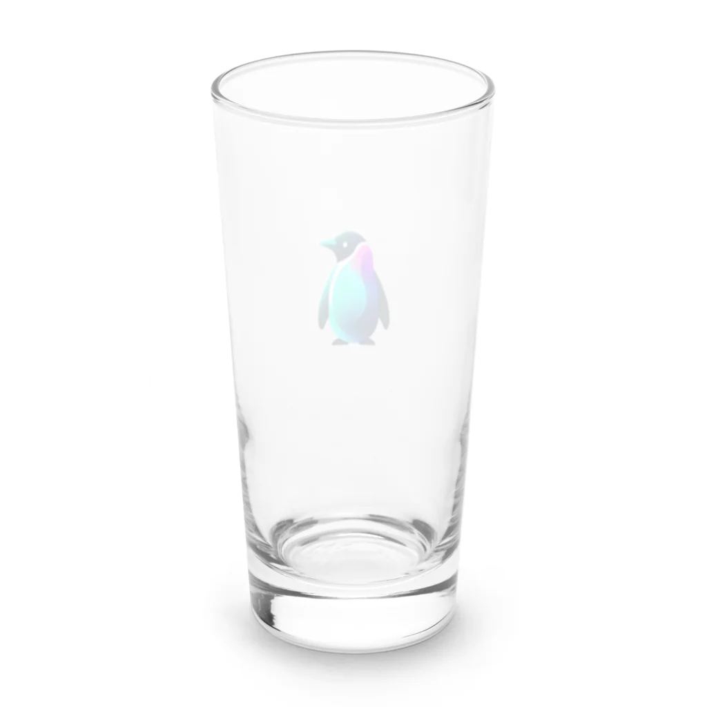 一人親方55歳FIREのスタイリッシュペンギン Long Sized Water Glass :back