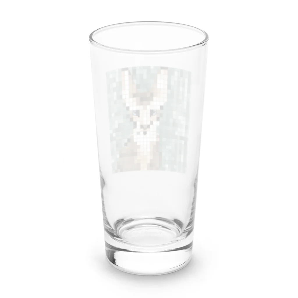 kindonesiaのドット絵のヒマラヤンキャット Long Sized Water Glass :back