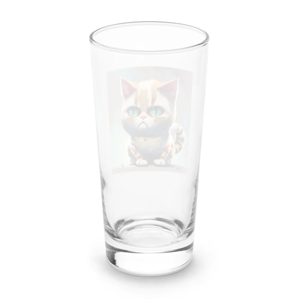 burusukaruの猫のタイガーくん Long Sized Water Glass :back