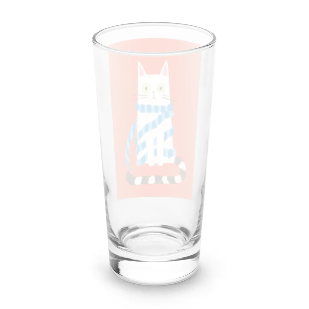 にゃんタイムのしましまネコくん Long Sized Water Glass :back