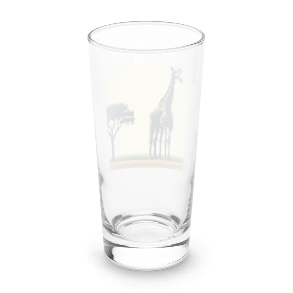 ほっこりグッズBASEのキリンさん Long Sized Water Glass :back