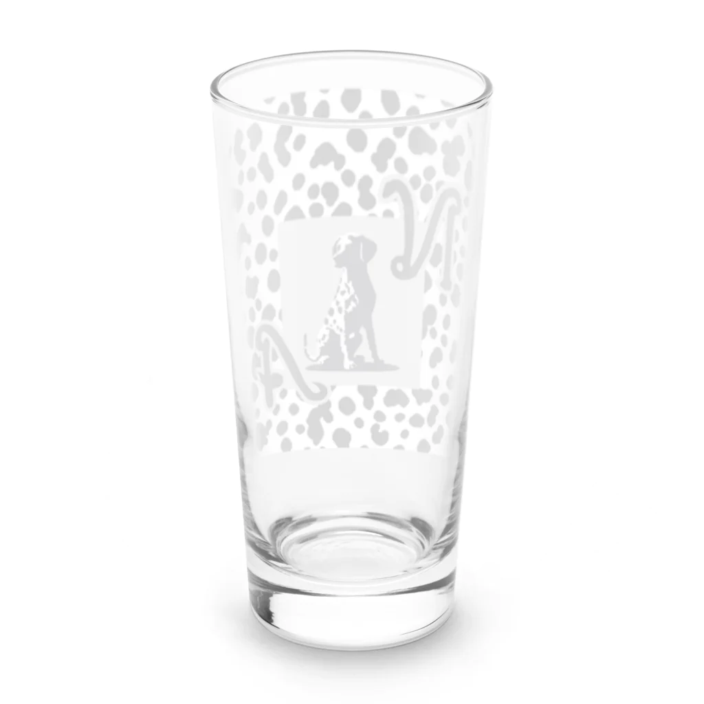 &AIのピクセルアートダルメシアン 5 Long Sized Water Glass :back