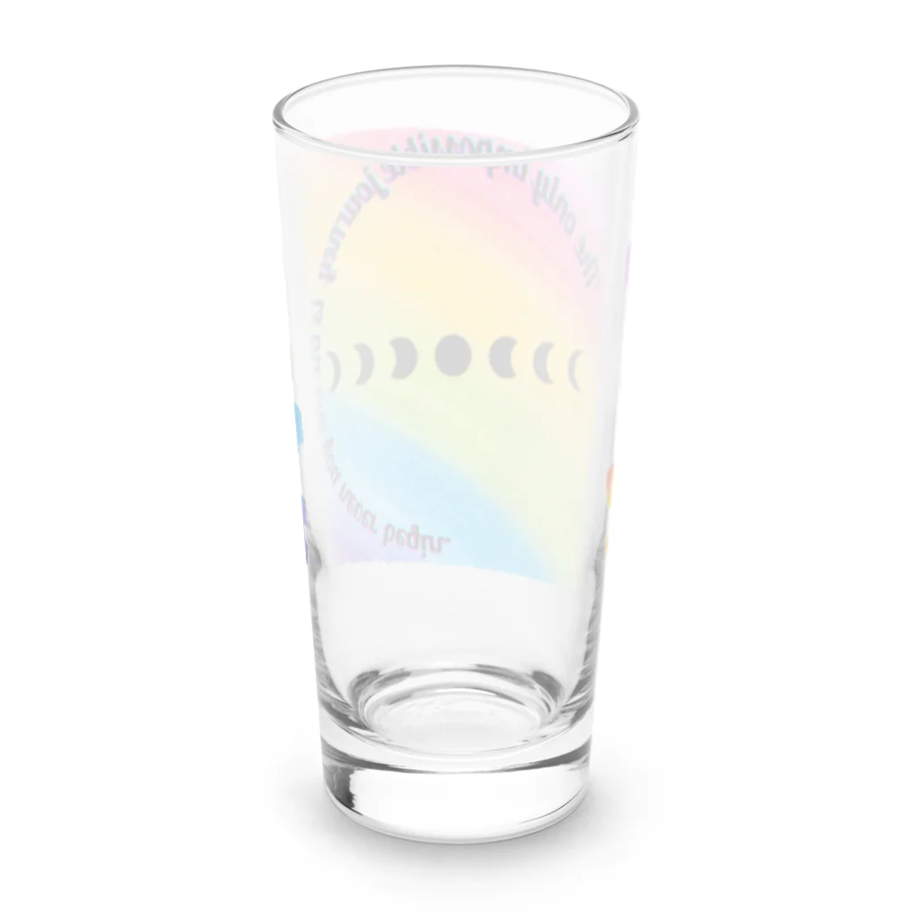  MIRACLE MOONの満ち欠ける月rainbow Long Sized Water Glass :back