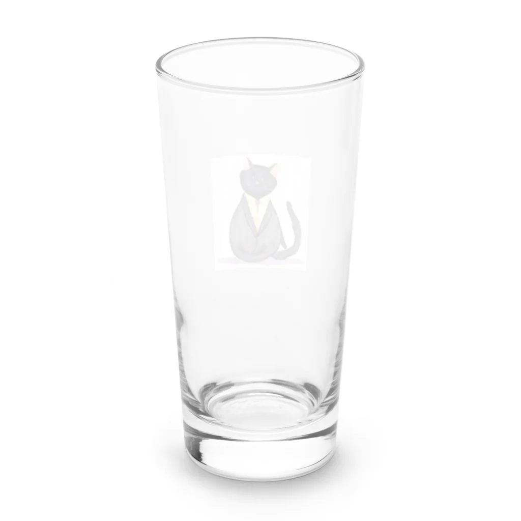 kgymのスーツ猫 Long Sized Water Glass :back