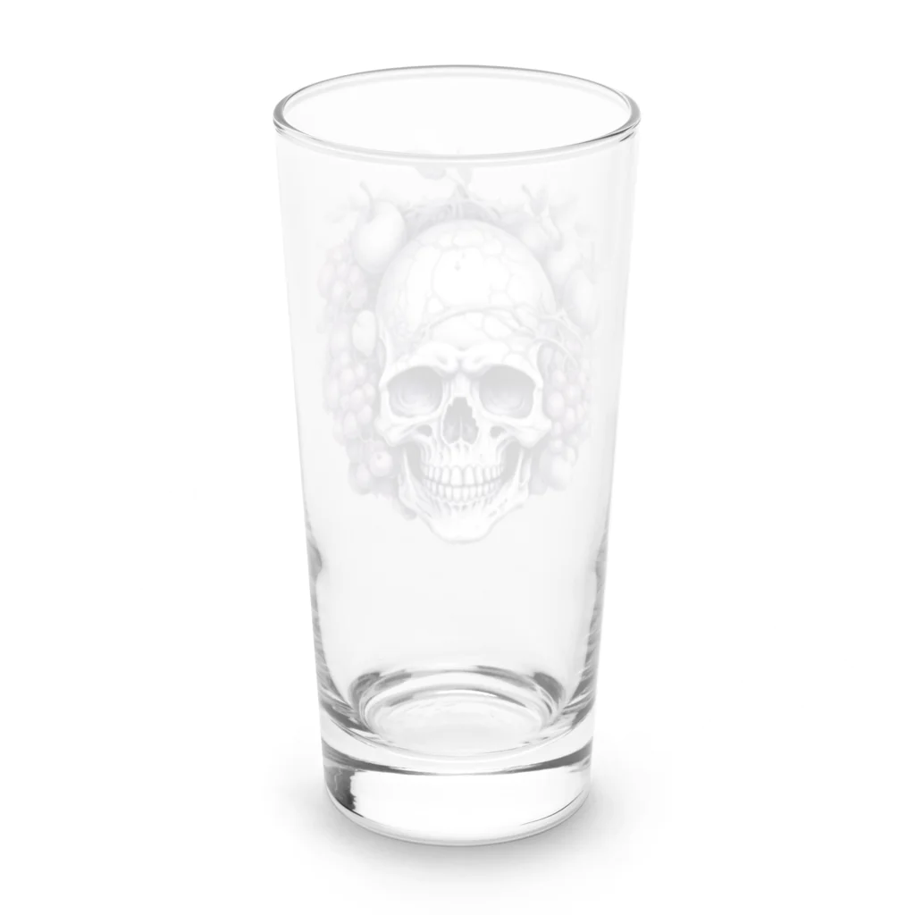 LCOMLのフルーツに囲まれたSKULL Long Sized Water Glass :back