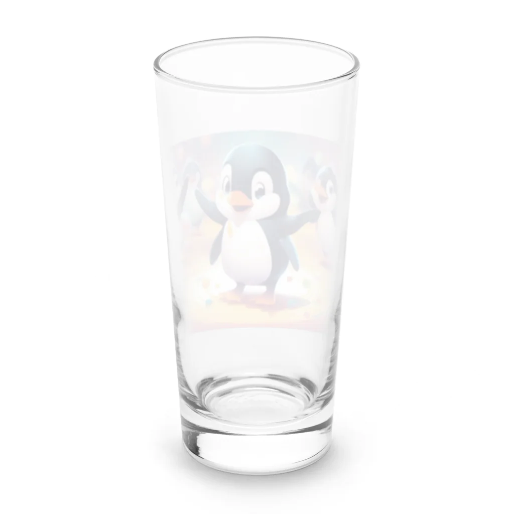 MistyStarkのペンギンダンス Long Sized Water Glass :back