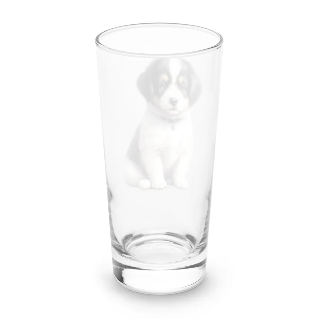 pondLeisurelyの愛らしい子犬 Long Sized Water Glass :back