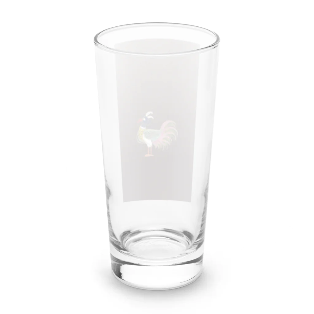 PALA's SHOP　cool、シュール、古風、和風、の伝説上の神話の鳥　■ Long Sized Water Glass :back