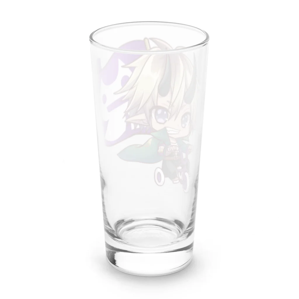 ロキのロキロキ団三輪車アバ雷炎ちゃん Long Sized Water Glass :back