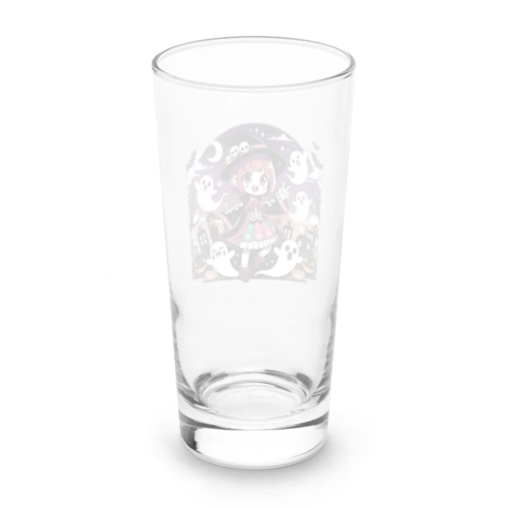 ArtifyGoodsのハロウィンの魔法少女 Long Sized Water Glass :back