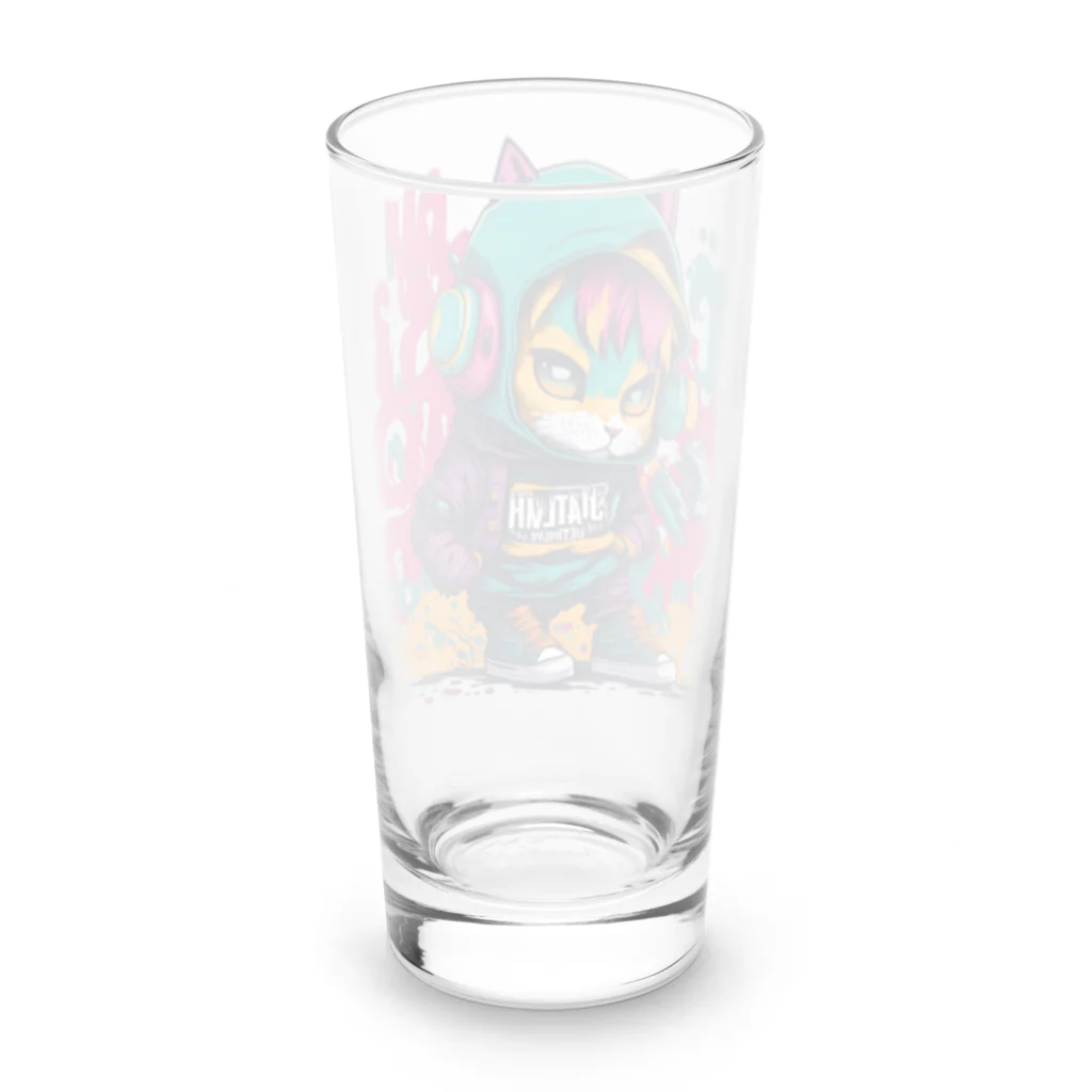 めんぼうさんやのちびネコ Long Sized Water Glass :back