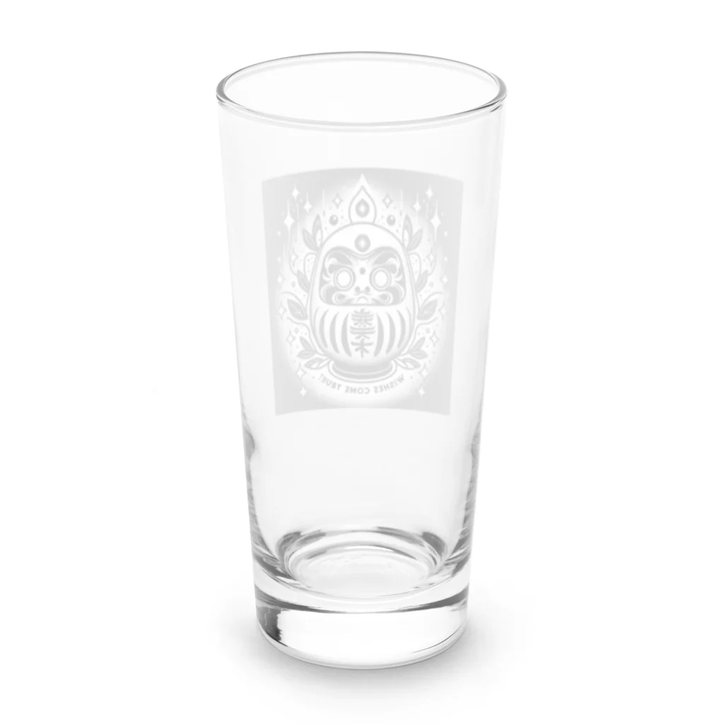 18ban's shopの必勝達磨じゃ！ Long Sized Water Glass :back