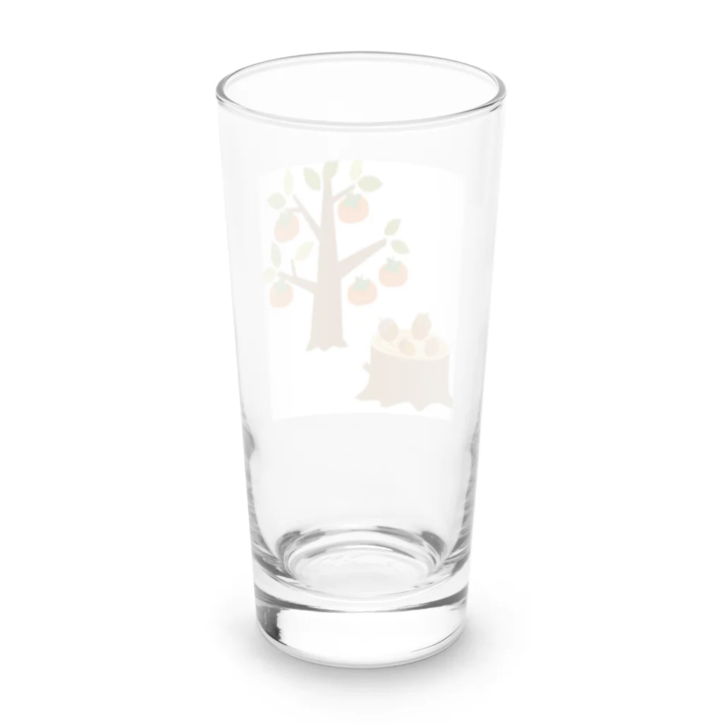 水墨悠遊の秋の風物アイテム Long Sized Water Glass :back