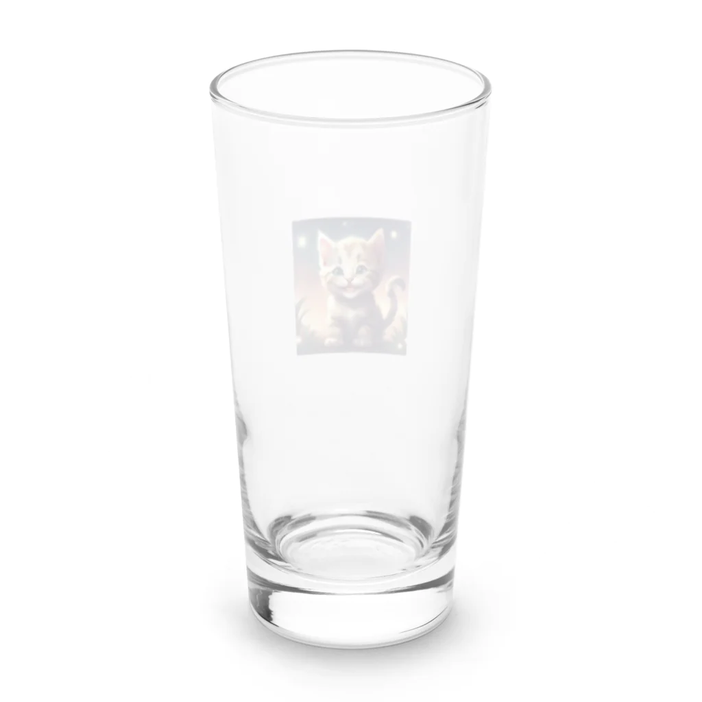 オタカラ館の笑顔の子猫グッズ Long Sized Water Glass :back