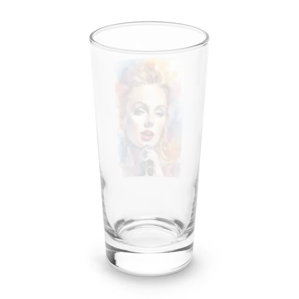 AI職人👨‍🏭のAI「Taylor Swift」水彩 Long Sized Water Glass :back