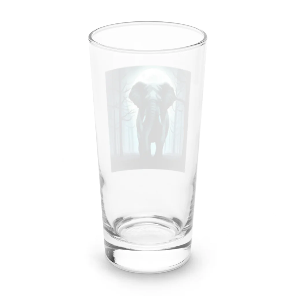 yuuchan22のホラー風ゾウ Long Sized Water Glass :back