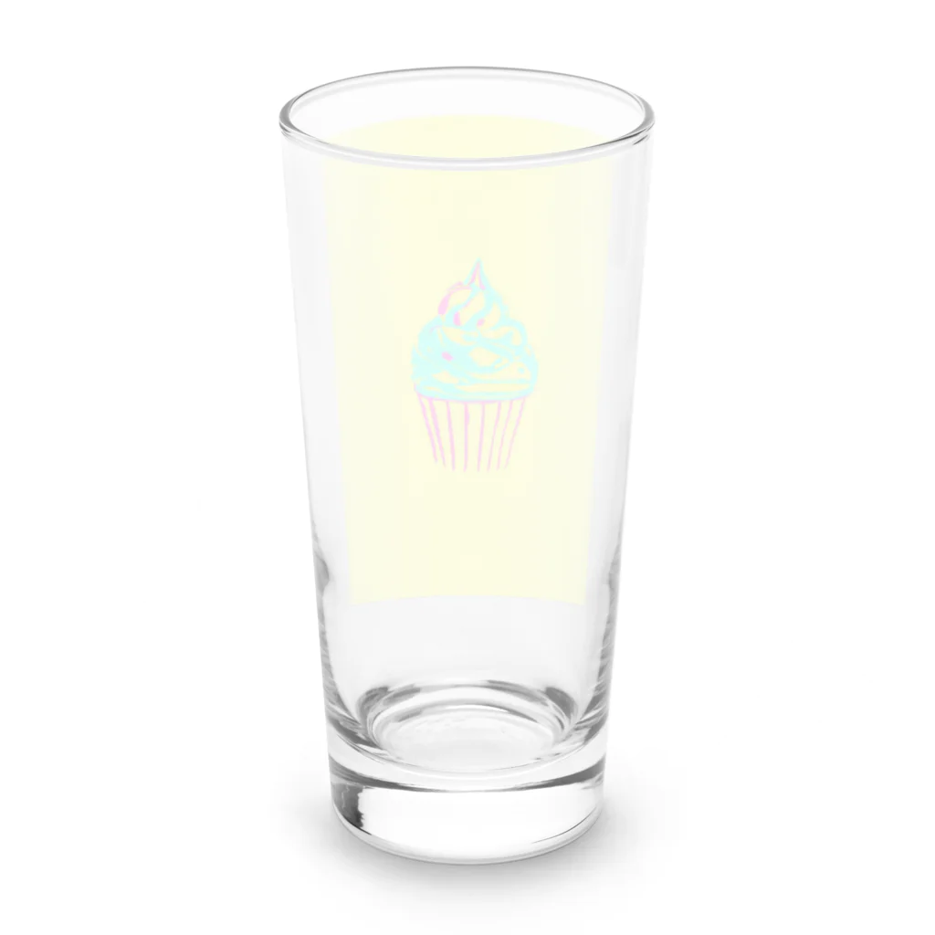 おしょーゆのソフトクリーム Long Sized Water Glass :back