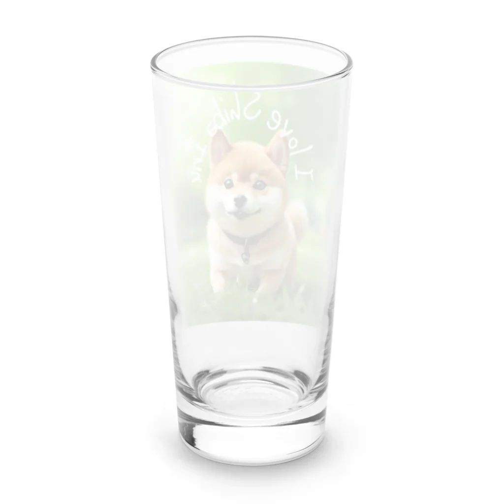 CC-LL (クク・ルル)の【柴犬】フォトリアル Long Sized Water Glass :back