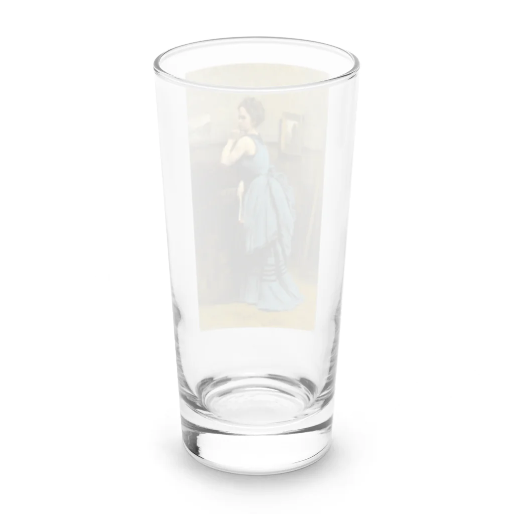 世界美術商店の青い服の婦人 / Lady in Blue Long Sized Water Glass :back