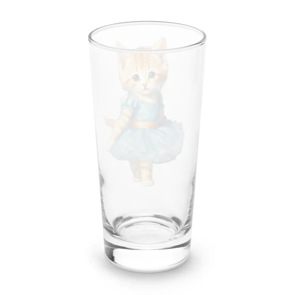 ハッピー・ディライト・ストアのバレリーナの子猫 Long Sized Water Glass :back