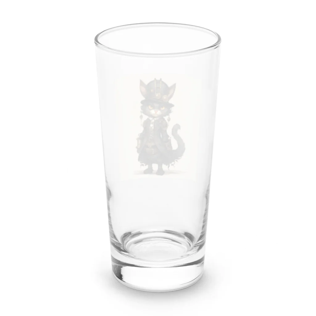 kameriyaのスチームパンクな猫 Long Sized Water Glass :back