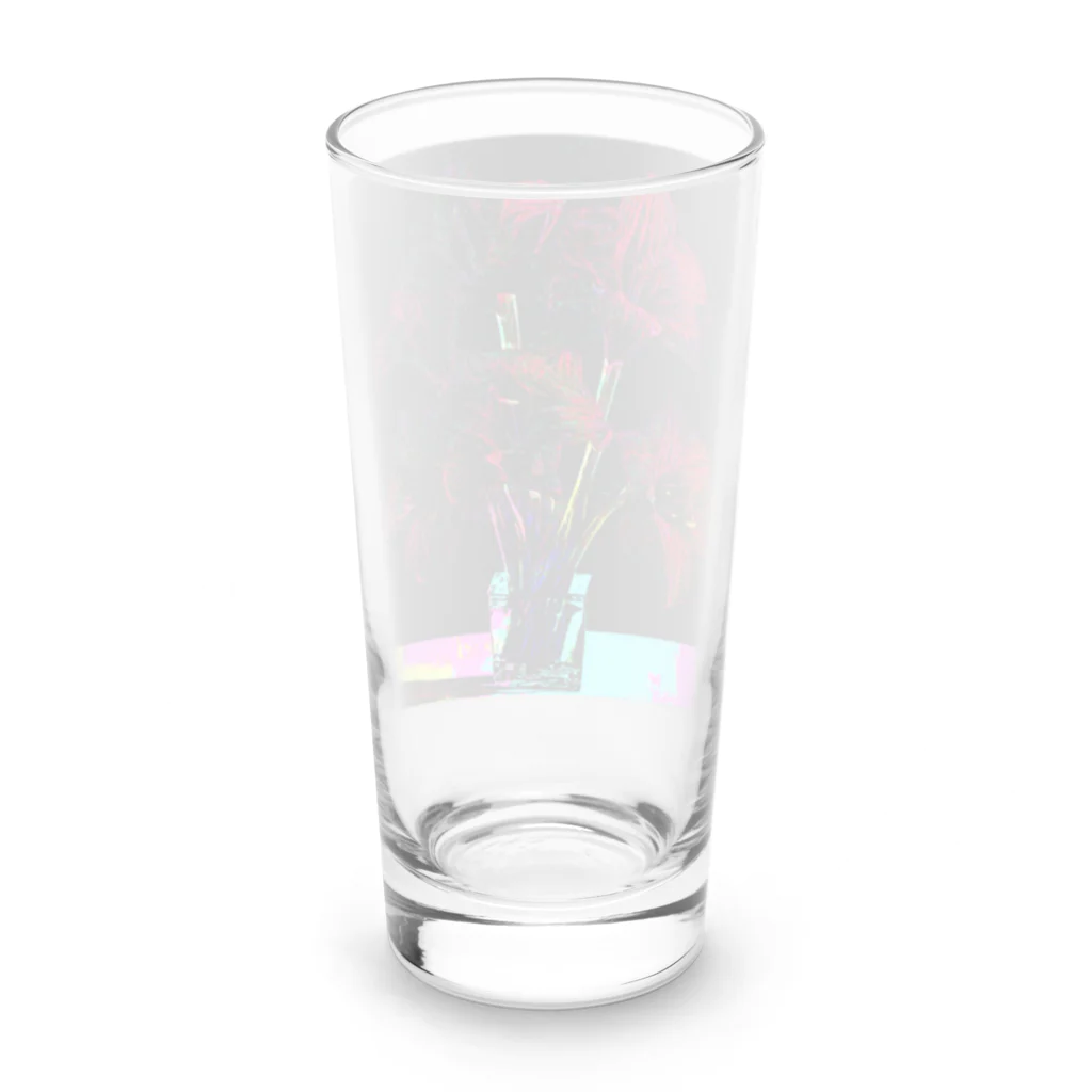 水草のサイケデリックなアマリリス Ⅱ Long Sized Water Glass :back