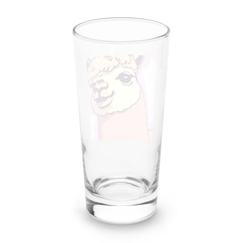 LIMEtimeの夢みアルパカ Long Sized Water Glass :back