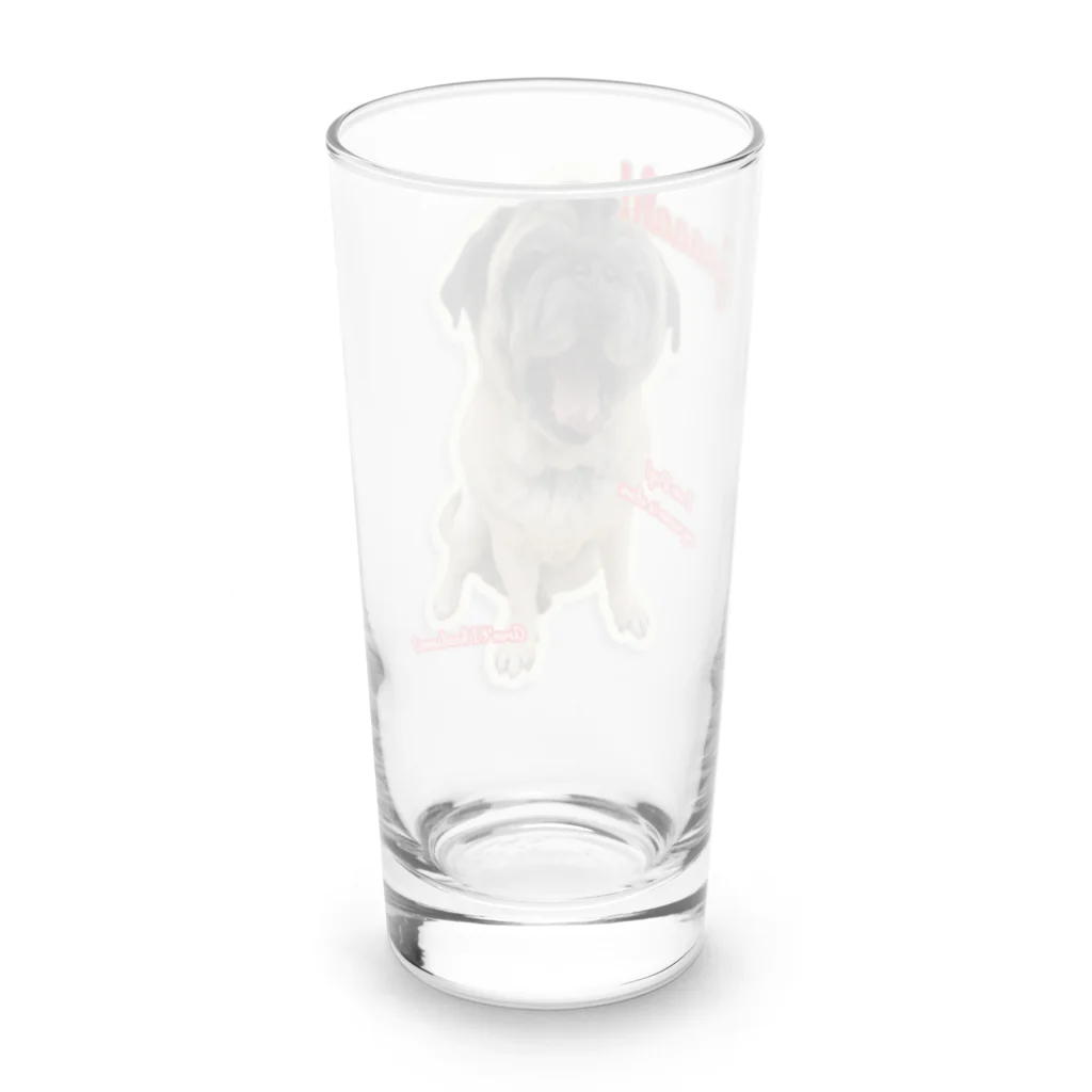 mimosaのI am Pug!　 Long Sized Water Glass :back