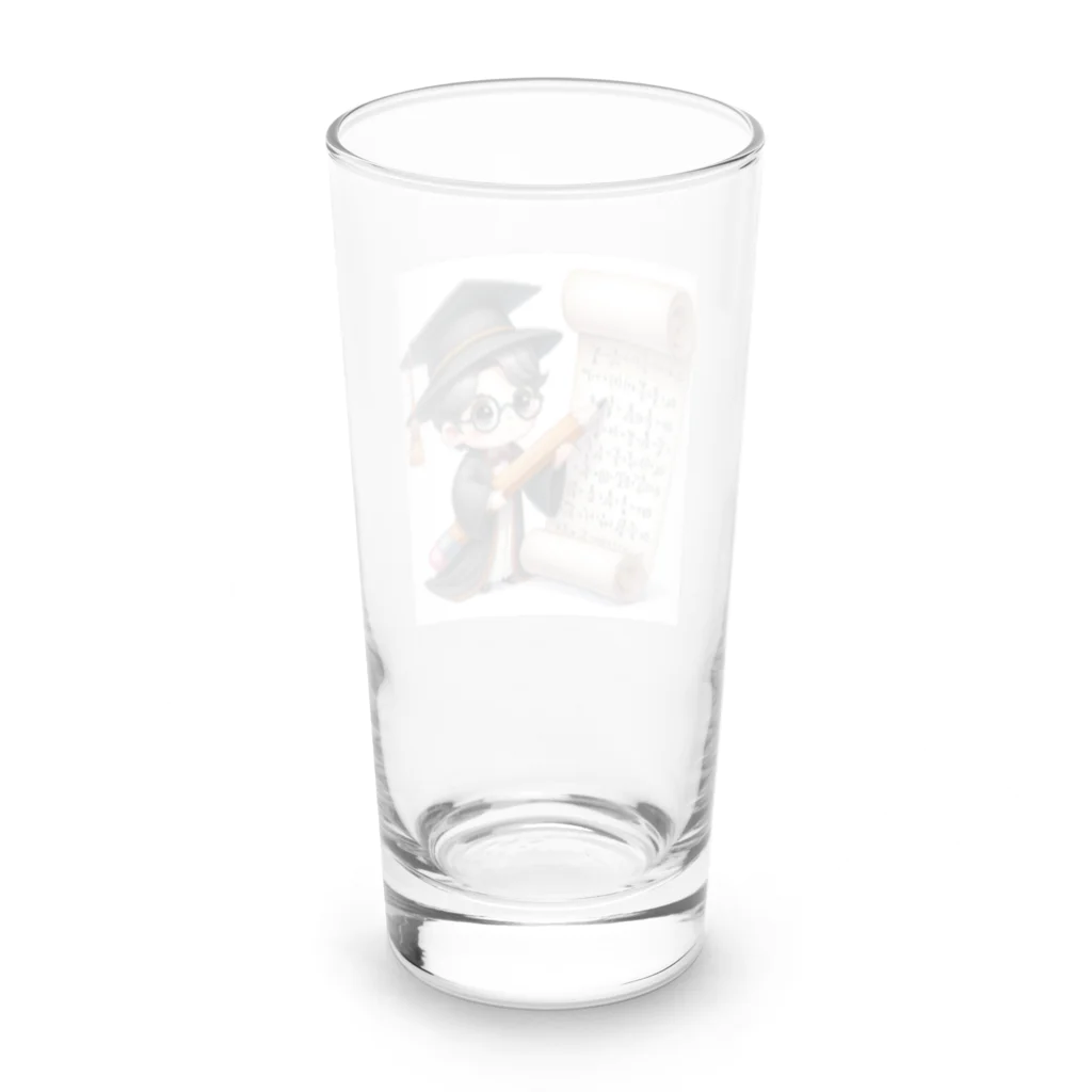 Mathmagicianの数学博士君：魅力あふれる知の冒険者 Long Sized Water Glass :back