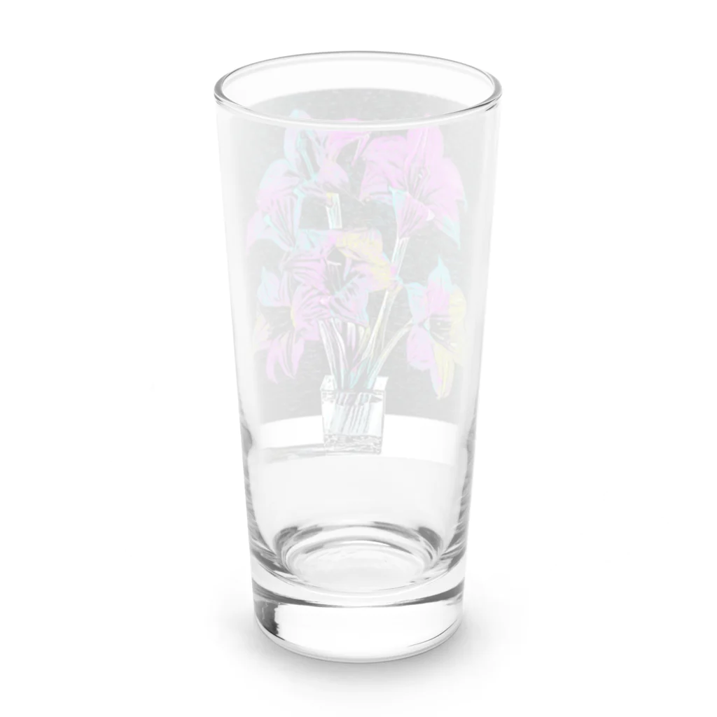 水草の令和のアマリリス Long Sized Water Glass :back