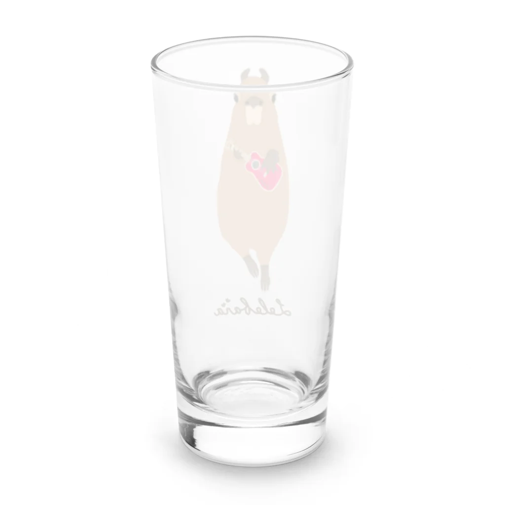 RockgenのLelebara ウクレレ弾きのカピバラ Long Sized Water Glass :back