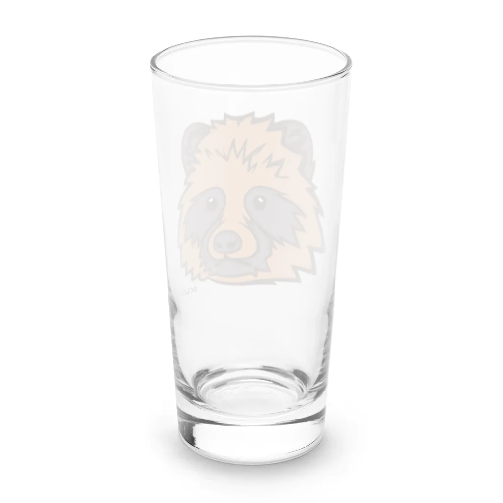 「やさしい民俗学」のたぬきさんのおおきなたぬきさん〈PCWE23W〉 Long Sized Water Glass :back