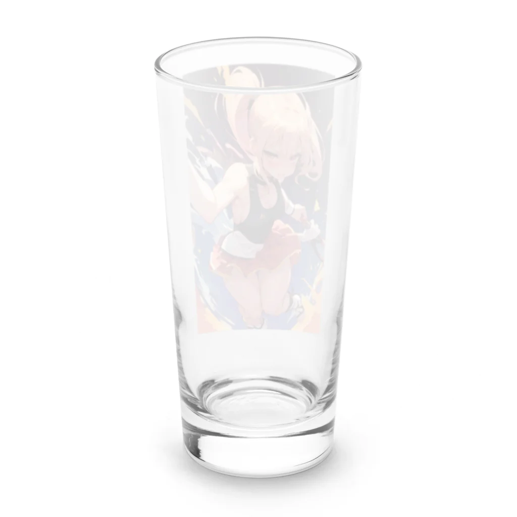 T-tyuruのテニス少女 Long Sized Water Glass :back