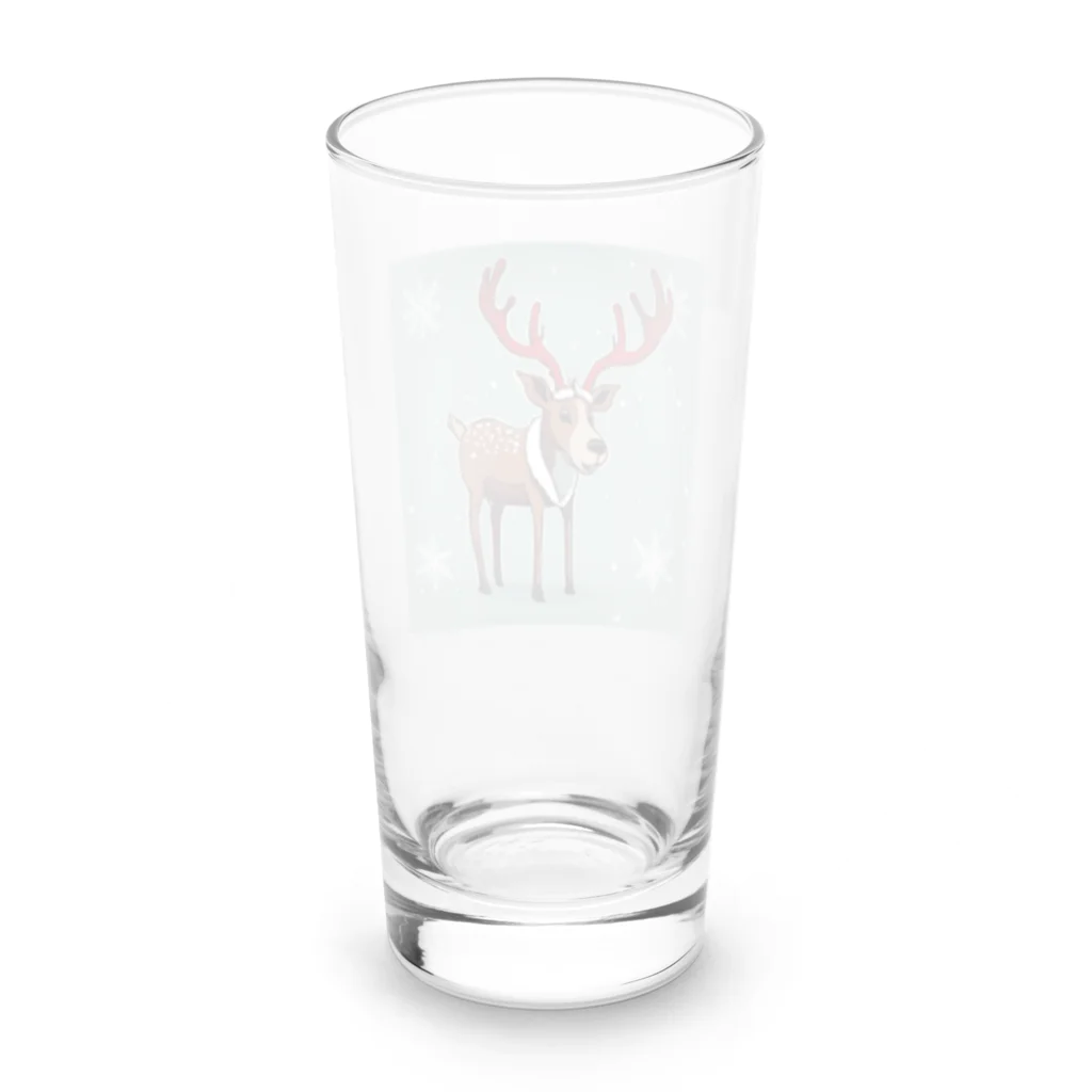 Seyadeのクリスマスに使えるトナカイグッズ Long Sized Water Glass :back