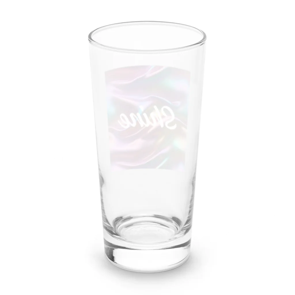 Kumamanのオーロラシルク　Shineロゴ入り Long Sized Water Glass :back