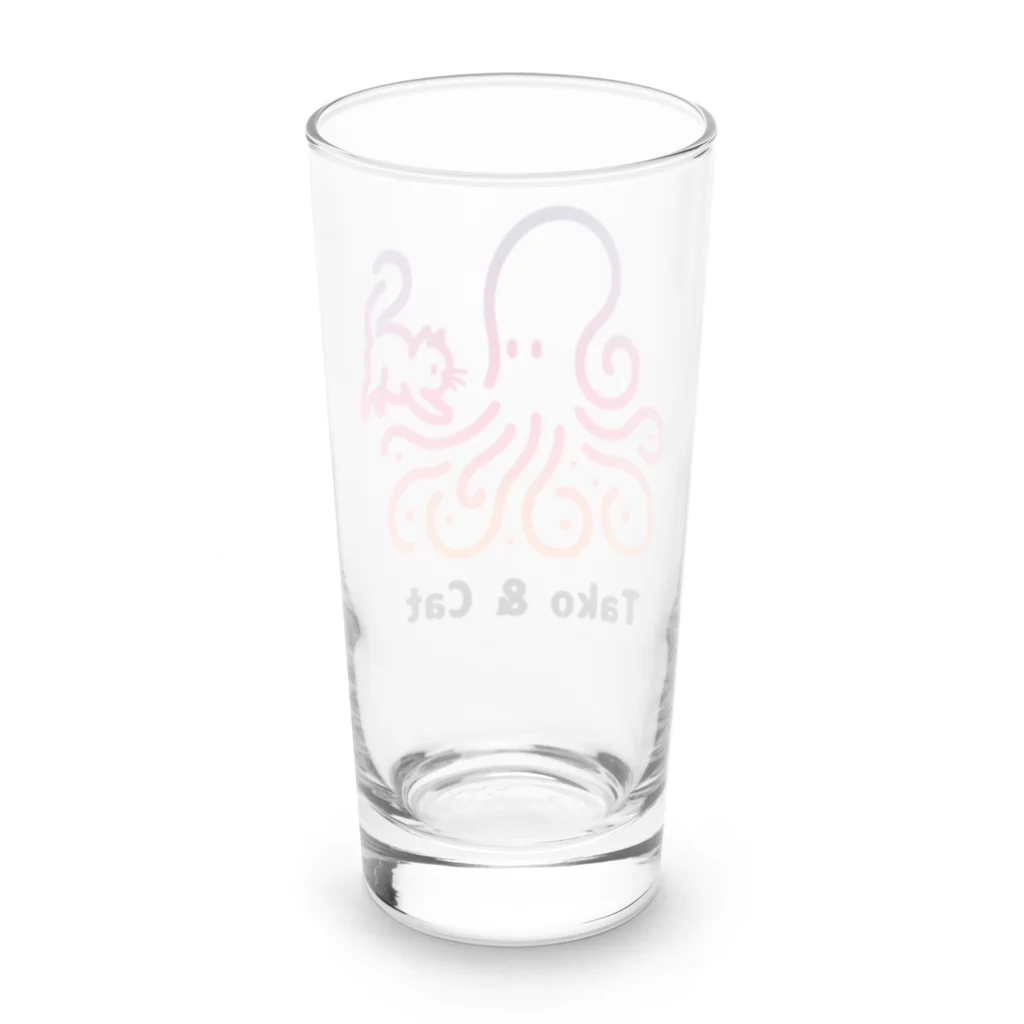 bravoadのタコ & 猫 Long Sized Water Glass :back