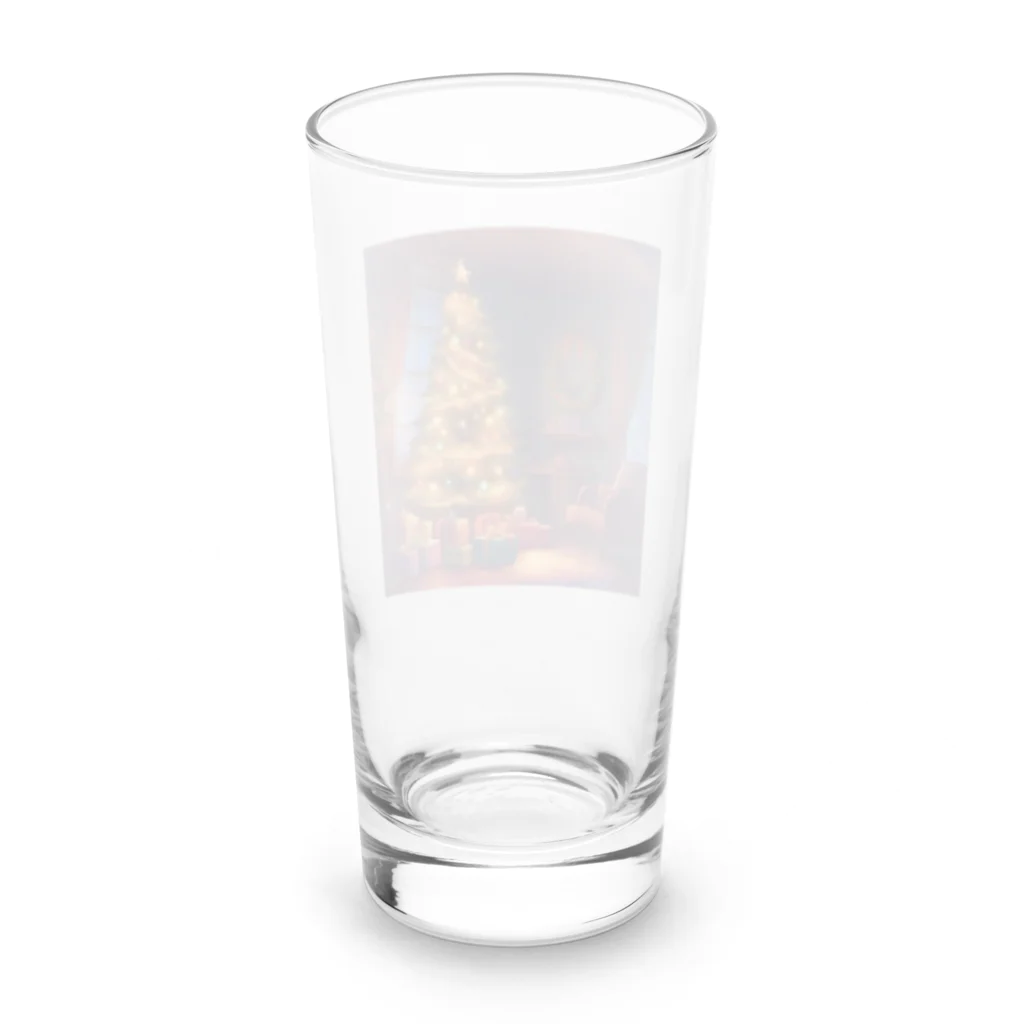 千裕アトリエ（いつもありがとう）のクリスマスツリー（Christmas Tree） Long Sized Water Glass :back