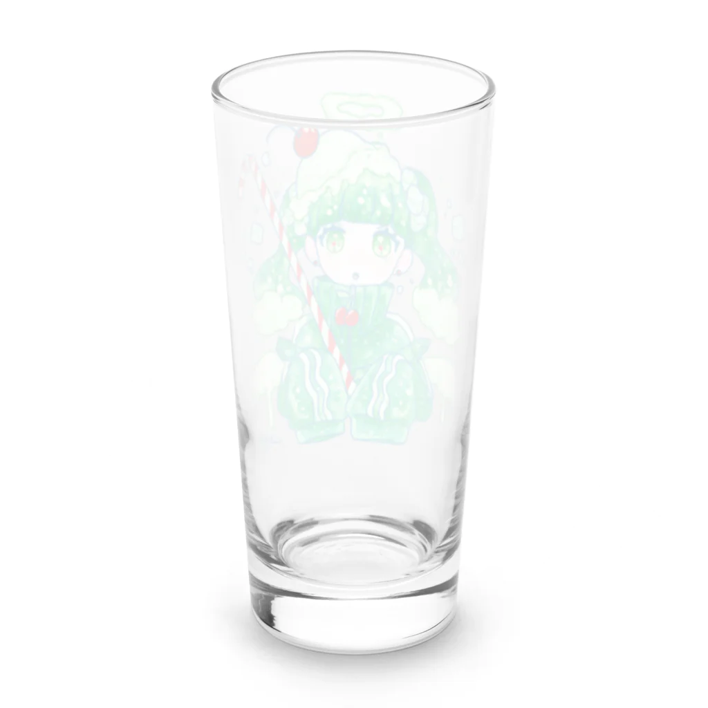 沙糖5㌘のクリームソーダちゃん Long Sized Water Glass :back