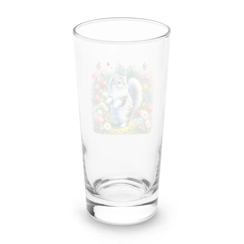 Nekonan Itemsの花園のプリンセスキャット Long Sized Water Glass :back