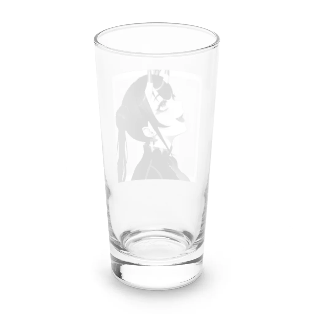 KafyRiruのよこ顔　鬼娘 Long Sized Water Glass :back