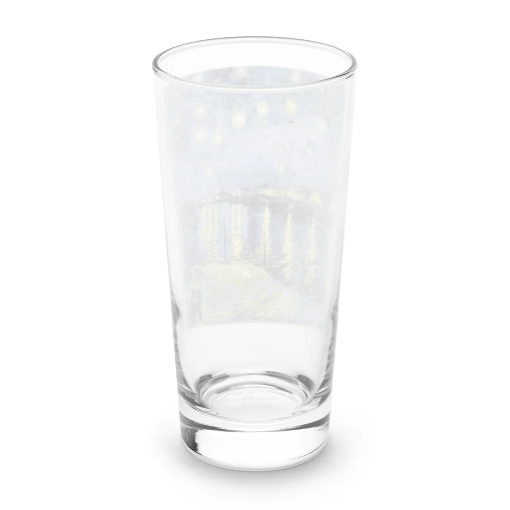 名画館のゴッホ「ローヌ川の星月夜」　フィンセント・ファン・ゴッホの絵画【名画】 Long Sized Water Glass :back
