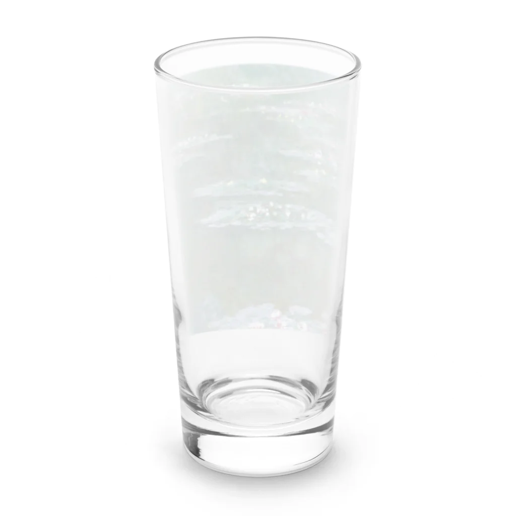 名画館のモネ「睡蓮②」　クロード・モネの絵画【名画】睡蓮シリーズ Long Sized Water Glass :back