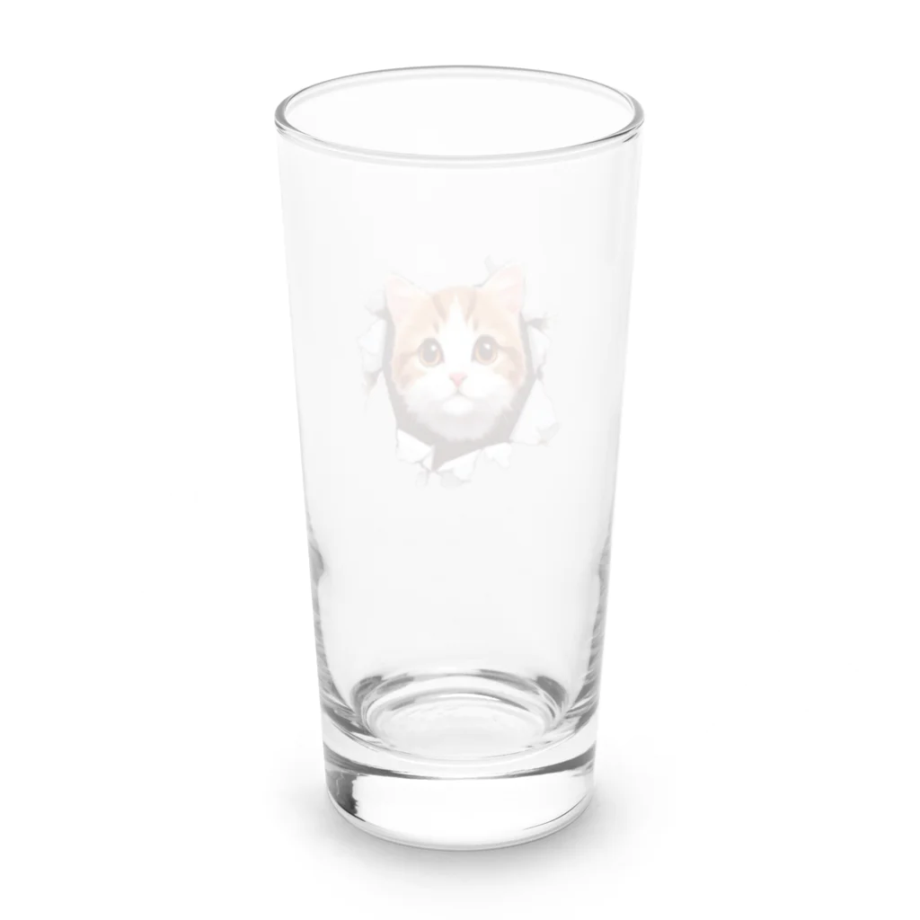 飛び出す！アニマルショップの飛び出す猫 Long Sized Water Glass :back