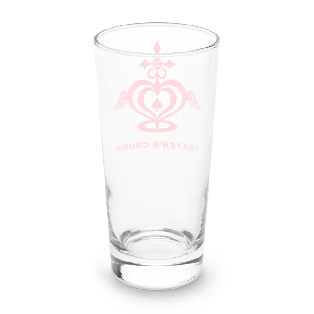 PRAYER'S CROWNの赤ロゴ　PRAYER'S CROWN Long Sized Water Glass :back