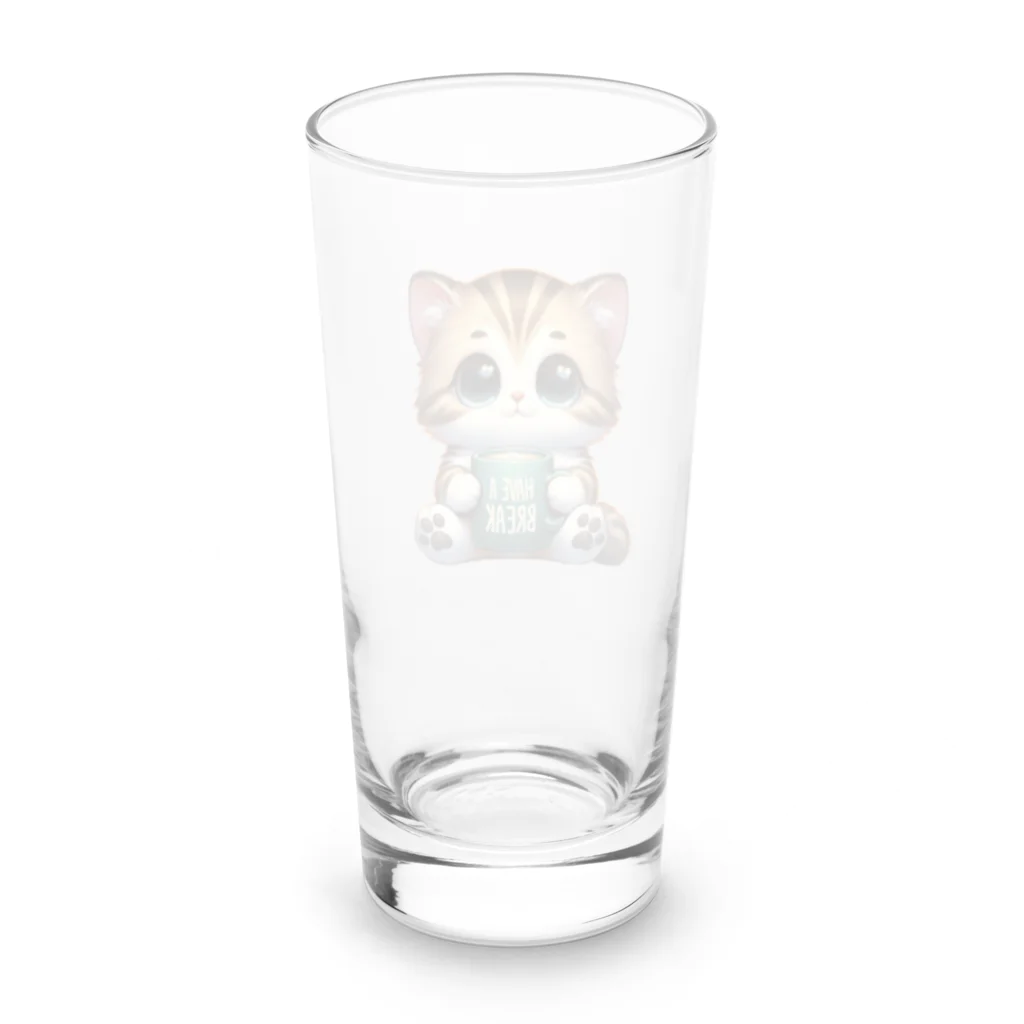 Nekonan Itemsのリラックスタイムキャット Long Sized Water Glass :back