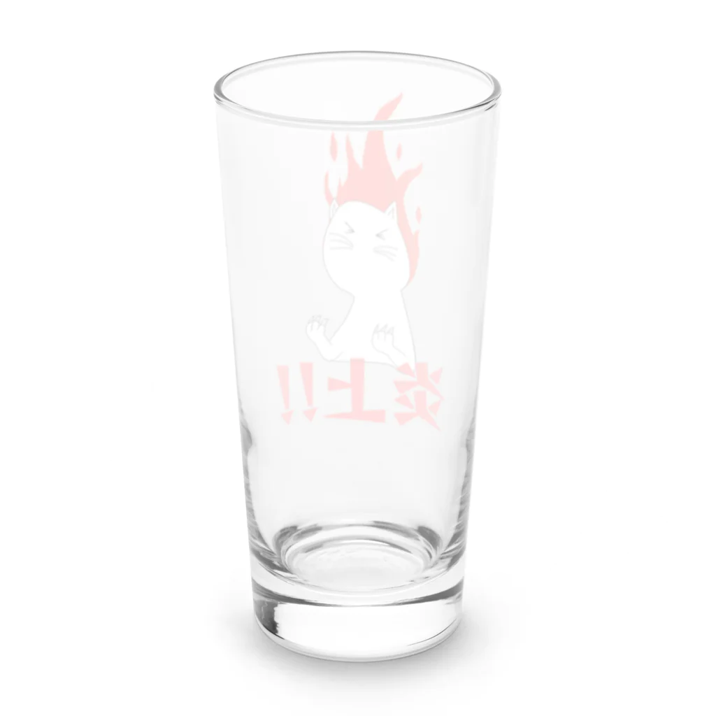 ZONT-13_SUの炎上猫 Long Sized Water Glass :back