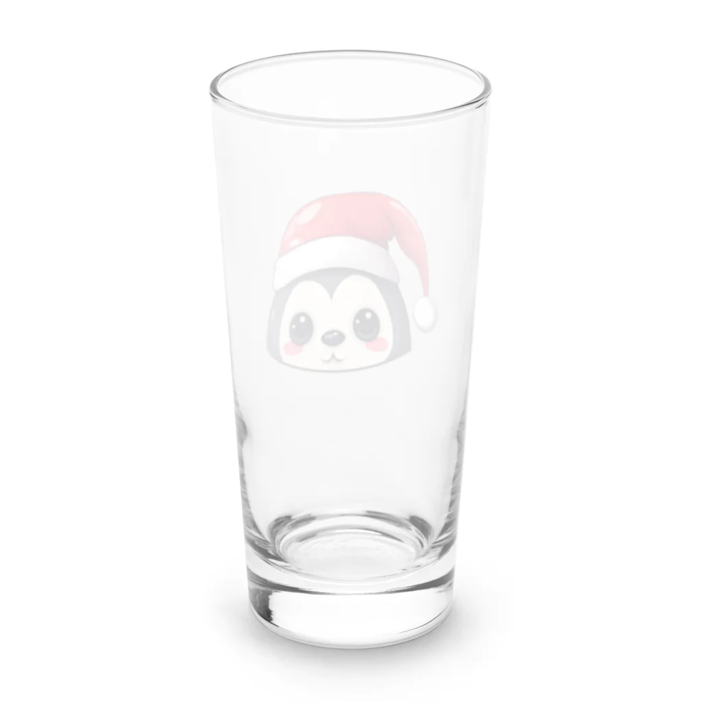 MistyStarkのペンギン犬顔 Long Sized Water Glass :back